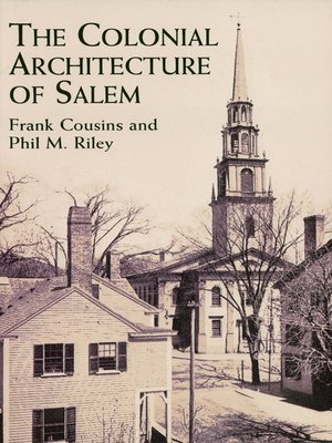 cover image of The Colonial Architecture of Salem